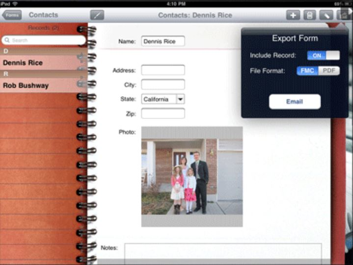 screenshot of FormConnect Pro